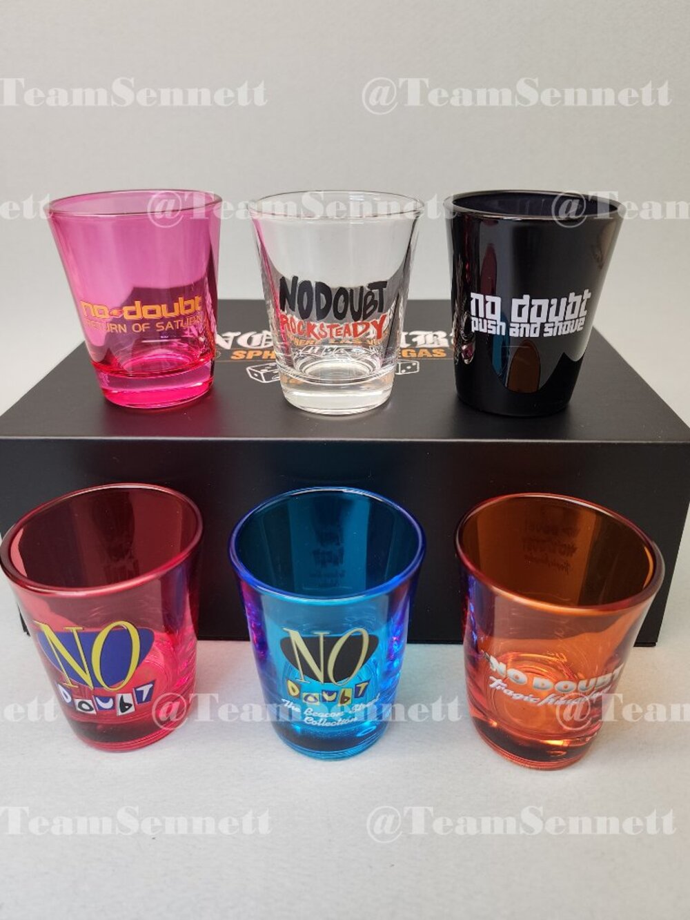 No Doubt Shot Glasses / Set of 6 in Gift Box / Sphere Las Vegas Residency 2026
